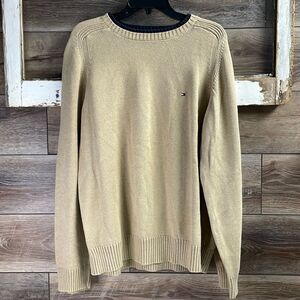 Tommy Hilfiger Men’s Pullover Sweater, Size XL, Tan